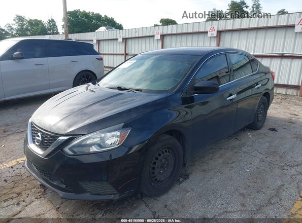 3N1AB7AP7KY332757 2019 NISSAN SENTRA Black Vista tres cuartos delantera izquierda