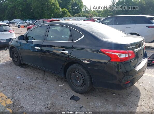 3N1AB7AP7KY332757 2019 NISSAN SENTRA Black Trasero izquierdo