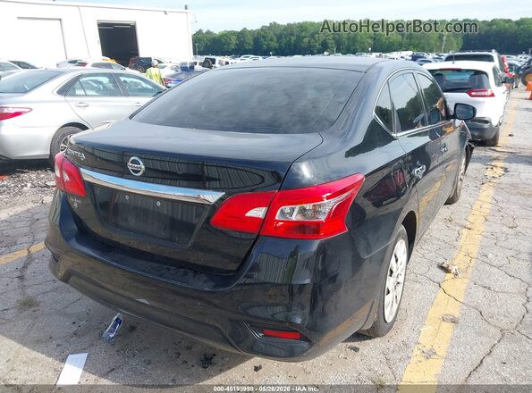 3N1AB7AP7KY332757 2019 NISSAN SENTRA Black Trasero derecho