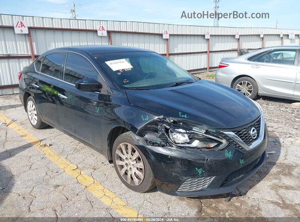 3N1AB7AP7KY332757 2019 NISSAN SENTRA Black Vista frontal