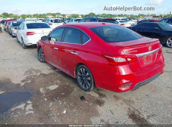 3N1AB7AP7KY332791 2019 NISSAN SENTRA Red Tył lewy