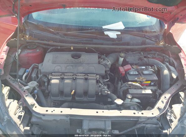 3N1AB7AP7KY332791 2019 NISSAN SENTRA Red Widok z tyłu