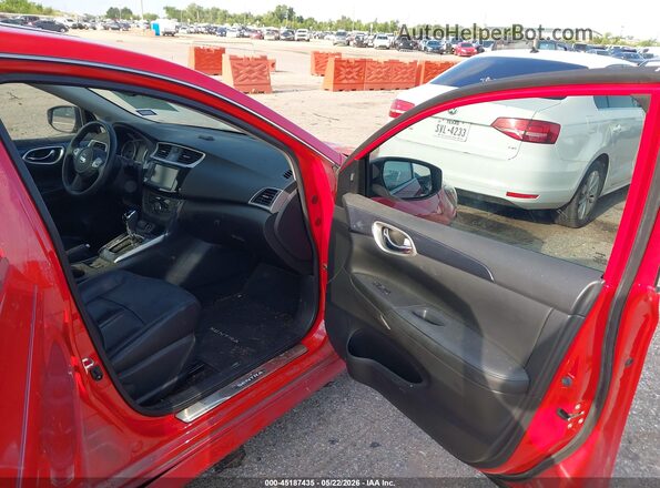 3N1AB7AP7KY332791 2019 NISSAN SENTRA Red Widok wnętrza z przodu