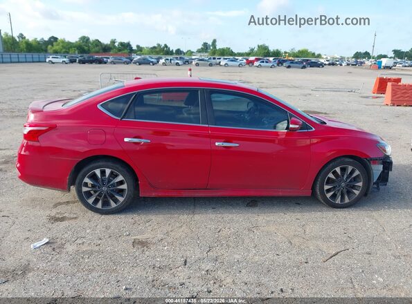 3N1AB7AP7KY332791 2019 NISSAN SENTRA Red Widok wnętrza z tyłu