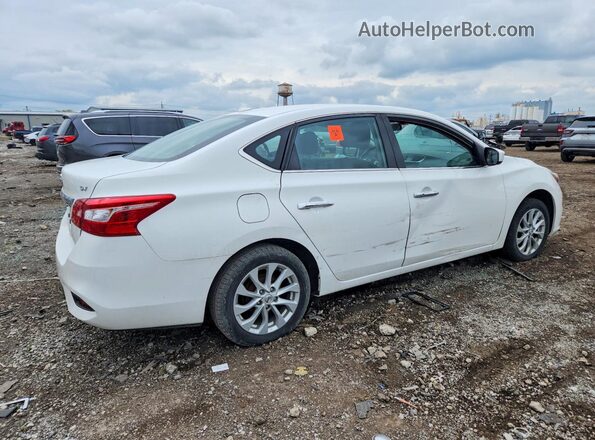 3N1AB7AP7KY370084 2019 NISSAN SENTRA White Tył prawy