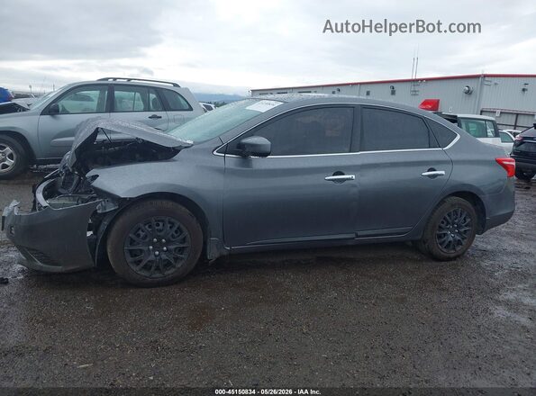 3N1AB7AP7KY406632 2019 NISSAN SENTRA Gray 