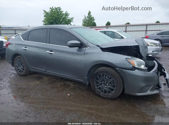 3N1AB7AP7KY406632 2019 NISSAN SENTRA Gray 