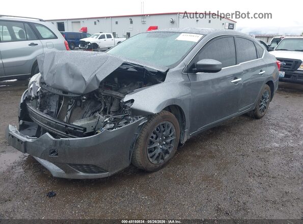 3N1AB7AP7KY406632 2019 NISSAN SENTRA Gray 