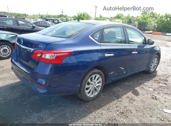 3N1AB7AP7KY423026 2019 NISSAN SENTRA Blue Tył prawy