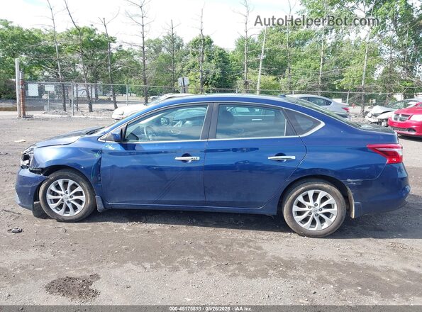 3N1AB7AP7KY423026 2019 NISSAN SENTRA Blue Widok wnętrza 360 stopni