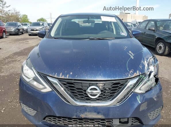 3N1AB7AP7KY423026 2019 NISSAN SENTRA Blue Widok zestawu wskaźników