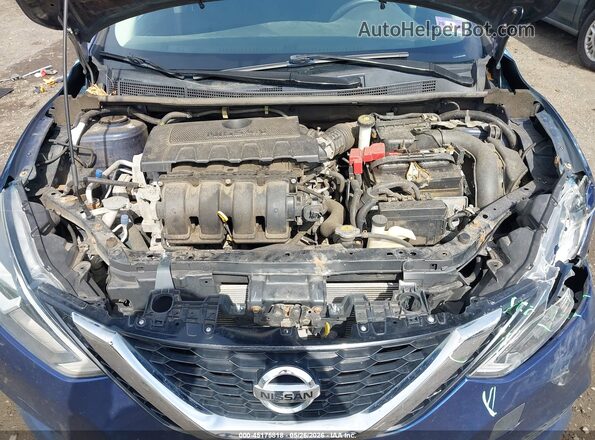3N1AB7AP7KY423026 2019 NISSAN SENTRA Blue Widok z tyłu
