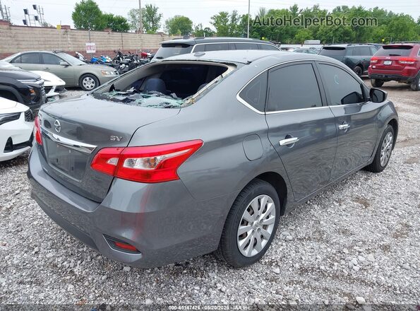 3N1AB7AP8GL639200 2016 NISSAN SENTRA Серый Задняя правая четверть
