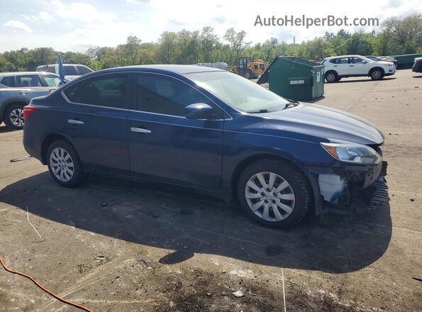 3N1AB7AP8GY237129 2016 NISSAN SENTRA Blue Przód prawy