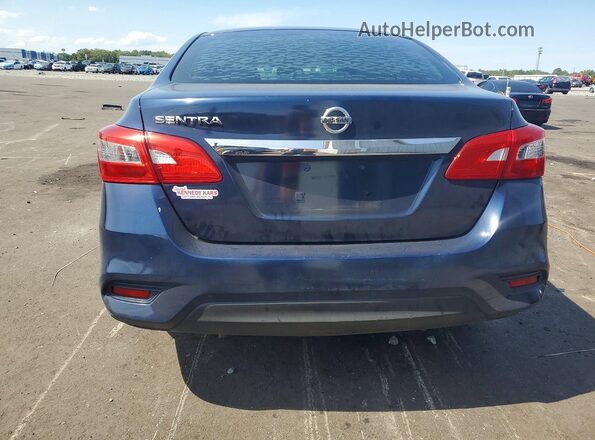 3N1AB7AP8GY237129 2016 NISSAN SENTRA Blue Widok z tyłu