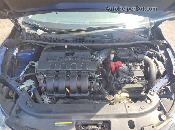 3N1AB7AP8GY237129 2016 NISSAN SENTRA Blue Widok wnętrza z tyłu