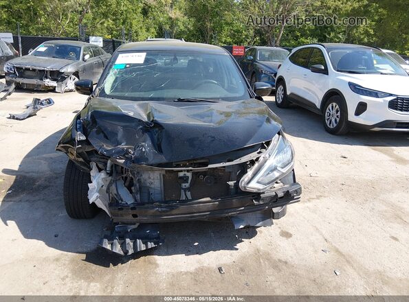 3N1AB7AP8HL674871 2017 NISSAN SENTRA Black Դիմացի տեսք