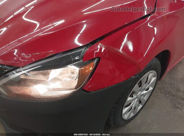 3N1AB7AP8HL699561 2017 NISSAN SENTRA Красный Вид задней части салона
