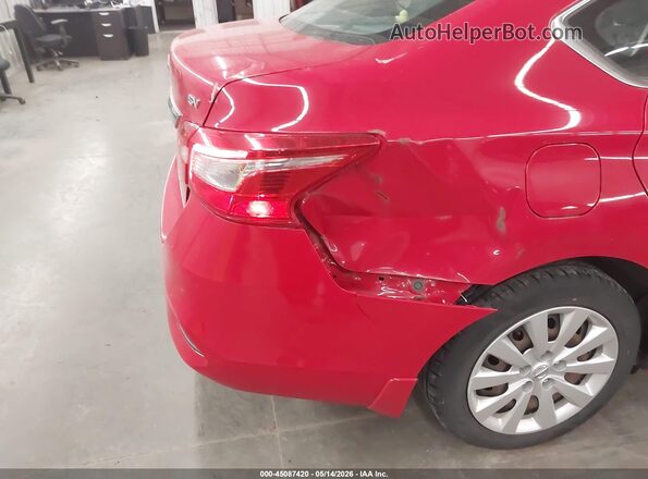 3N1AB7AP8HL699561 2017 NISSAN SENTRA Красный Вид спереди
