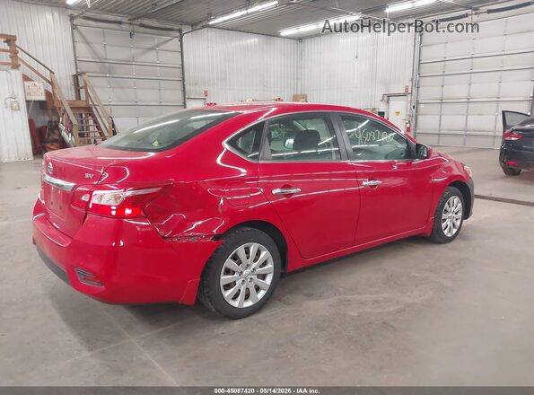 3N1AB7AP8HL699561 2017 NISSAN SENTRA Красный Задняя правая четверть