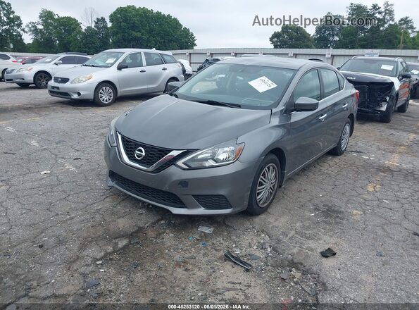 3N1AB7AP8HY294707 2017 NISSAN SENTRA Серый Передняя левая четверть
