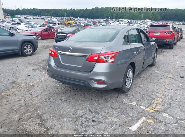 3N1AB7AP8HY294707 2017 NISSAN SENTRA Серый Задняя правая четверть