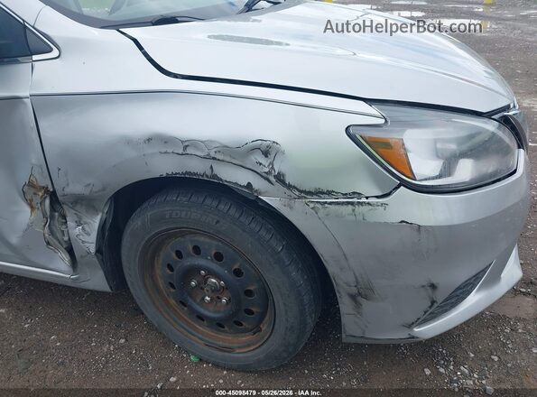 3N1AB7AP8HY299714 2017 NISSAN SENTRA Silver Դիմացի տեսք
