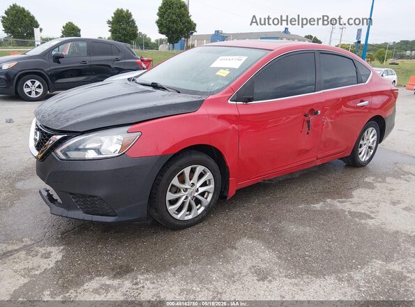 3N1AB7AP8HY336860 2017 NISSAN SENTRA Red Przód lewy