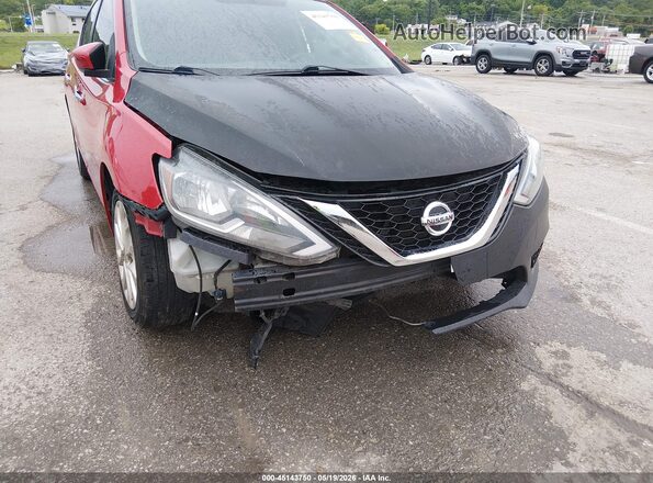 3N1AB7AP8HY336860 2017 NISSAN SENTRA Red Widok z przodu