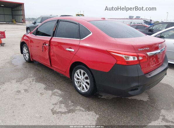 3N1AB7AP8HY336860 2017 NISSAN SENTRA Red Tył lewy