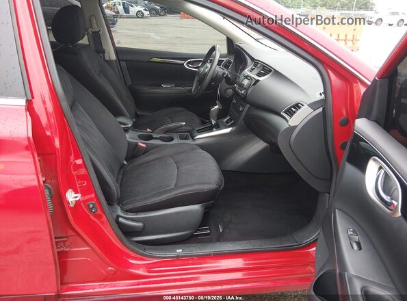 3N1AB7AP8HY336860 2017 NISSAN SENTRA Red Widok wnętrza z przodu