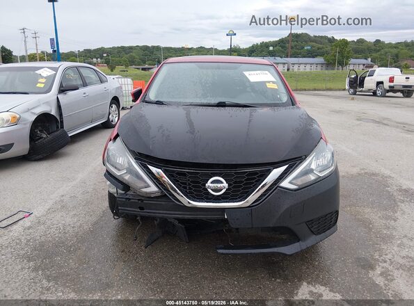 3N1AB7AP8HY336860 2017 NISSAN SENTRA Red Widok zestawu wskaźników