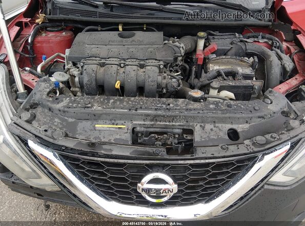 3N1AB7AP8HY336860 2017 NISSAN SENTRA Red Widok z tyłu