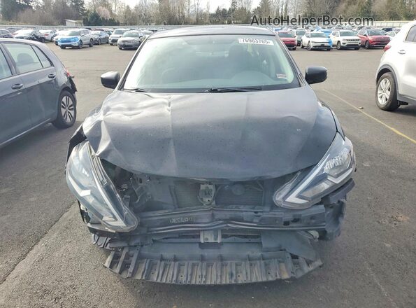 3N1AB7AP8HY371396 2017 NISSAN SENTRA Black წინა ხედი