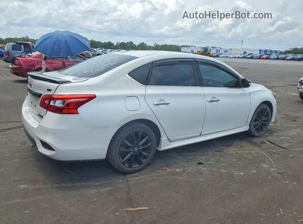 3N1AB7AP8JY253161 2018 NISSAN SENTRA Белый Задняя правая четверть