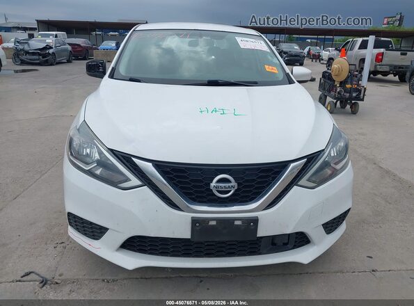 3N1AB7AP8JY319692 2018 NISSAN SENTRA White Vista del cuadro de instrumentos