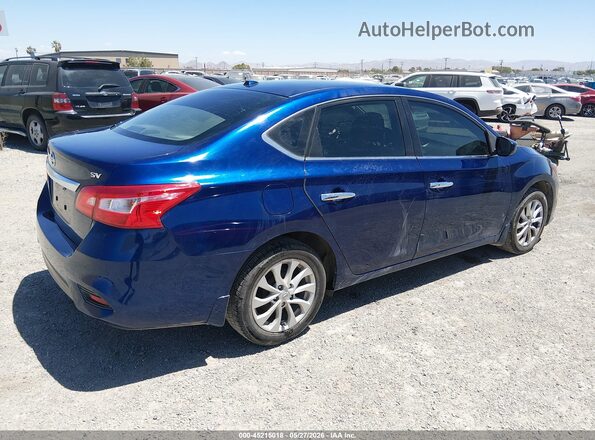 3N1AB7AP8JY346987 2018 NISSAN SENTRA Blue Trasero derecho