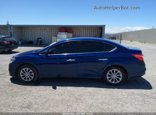 3N1AB7AP8JY346987 2018 NISSAN SENTRA Blue Vista interior de 360 grados