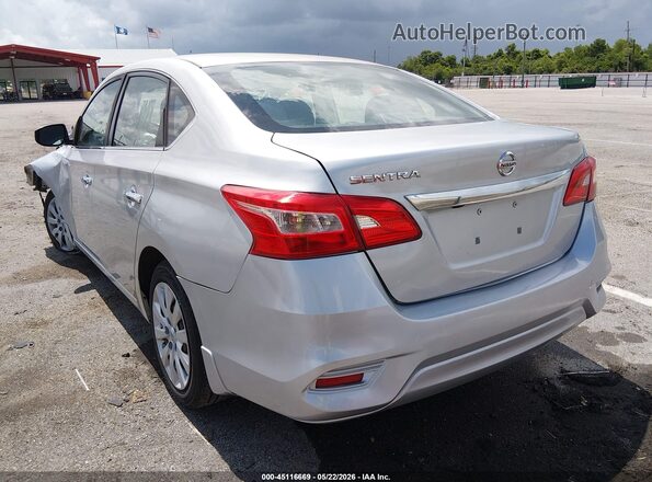 3N1AB7AP8KY211798 2019 NISSAN SENTRA Серебряный Задняя левая четверть