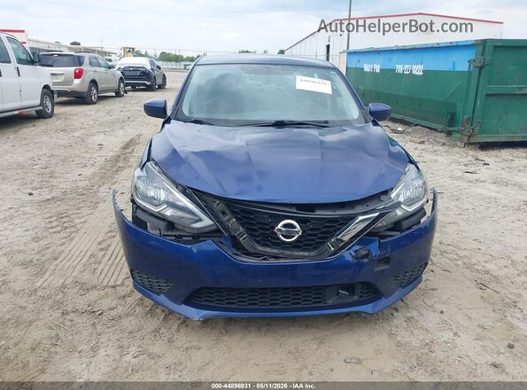 3N1AB7AP8KY328779 2019 NISSAN SENTRA Blue Вид спереду