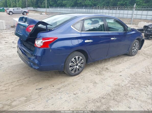 3N1AB7AP8KY328779 2019 NISSAN SENTRA Blue Задня права чверть