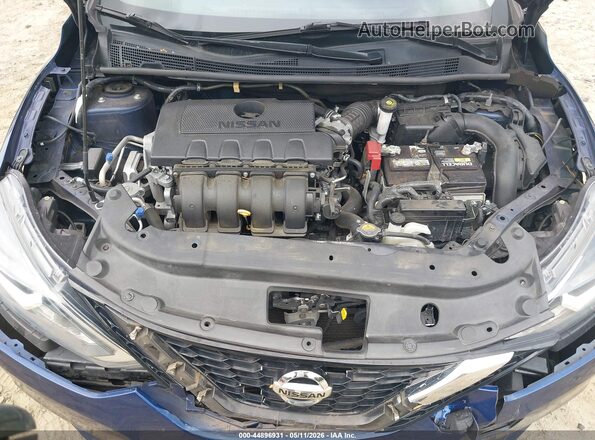 3N1AB7AP8KY328779 2019 NISSAN SENTRA Blue Вид ззаду