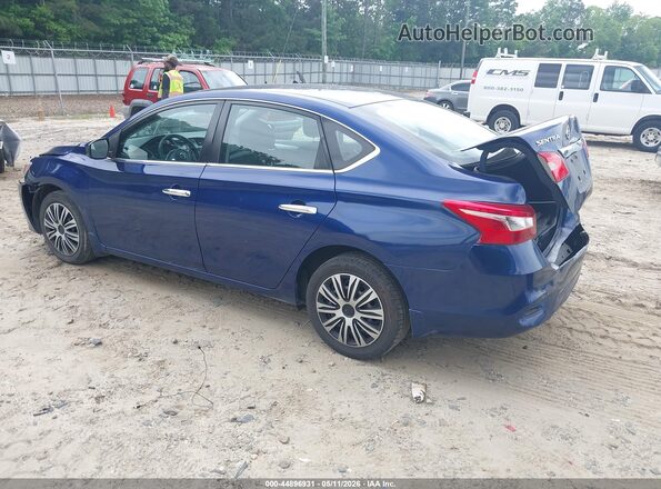 3N1AB7AP8KY328779 2019 NISSAN SENTRA Blue Задня ліва чверть
