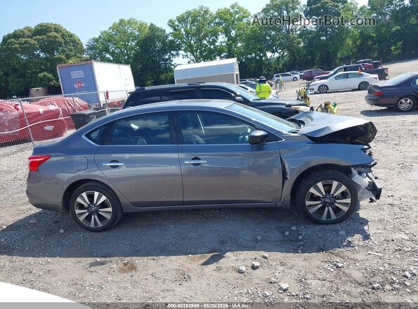 3N1AB7AP8KY329284 2019 NISSAN SENTRA Gray Սալոնի հետևի տեսք