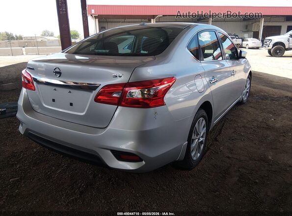 3N1AB7AP8KY349132 2019 NISSAN SENTRA Silver Tył prawy
