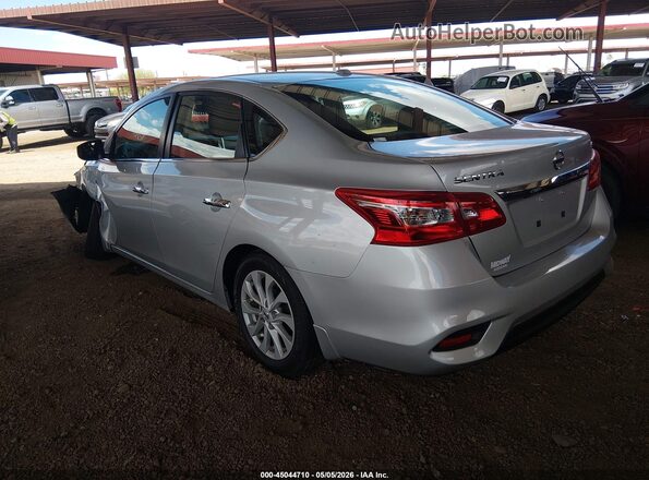 3N1AB7AP8KY349132 2019 NISSAN SENTRA Silver Tył lewy