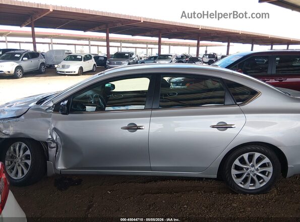 3N1AB7AP8KY349132 2019 NISSAN SENTRA Silver Widok wnętrza 360 stopni