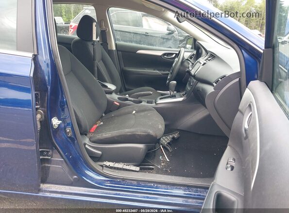 3N1AB7AP8KY381773 2019 NISSAN SENTRA Синий Вид салона спереди