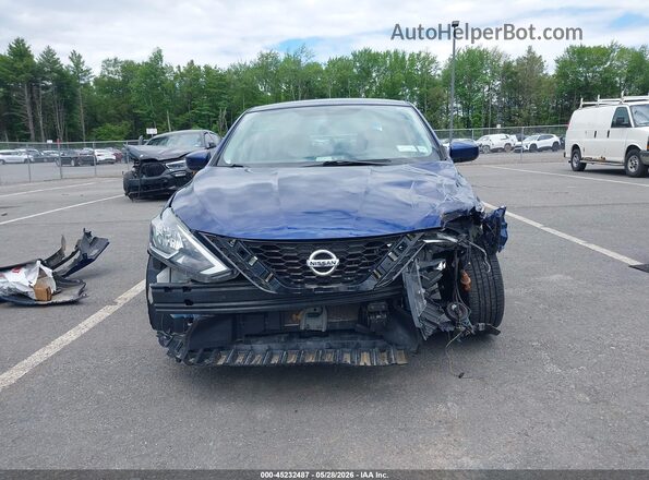 3N1AB7AP8KY381773 2019 NISSAN SENTRA Синий Вид щитка приборов