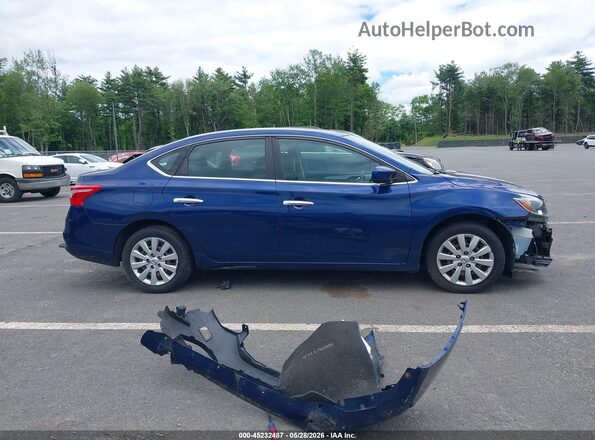 3N1AB7AP8KY381773 2019 NISSAN SENTRA Синий Вид задней части салона